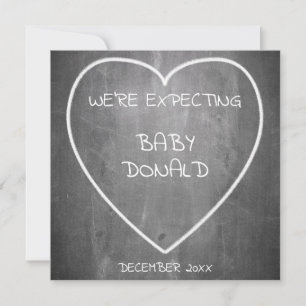 Faire-part de grossesse en forme de tableau de bor