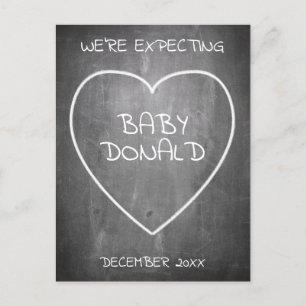 Faire-part de grossesse en forme de tableau de bor