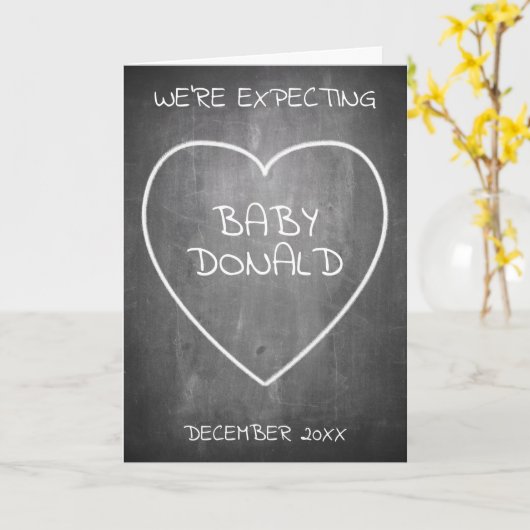 Faire-part de grossesse en forme de tableau de bor (Fleur jaune)