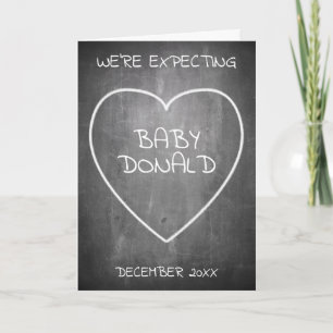 Faire-part de grossesse en forme de tableau de bor