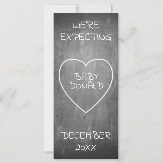 Faire-part de grossesse en forme de tableau de bor (Devant)