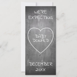 Faire-part de grossesse en forme de tableau de bor