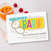 Faire-part de grossesse espagnole