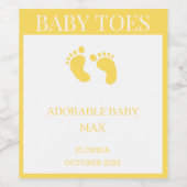 Faire-part de grossesse Étiquette de vin personnal (Étiquettes simples)