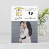 Faire-part de grossesse | Grande soeur (Debout devant)