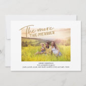 Faire-part de grossesse Merrier Photo de Noël (Devant)