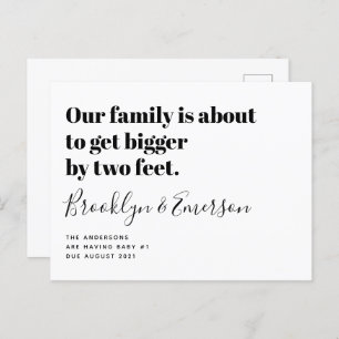 Faire-part de grossesse mignonne