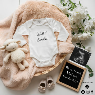 Faire-part de grossesse minimal