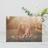 Faire-part de grossesse Miracles Faux Gold Foil (Debout devant)