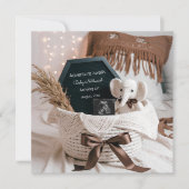 Faire-part de grossesse neutre Boho Pampas (Devant)