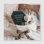 Faire-part de grossesse neutre Boho Pampas (Devant)