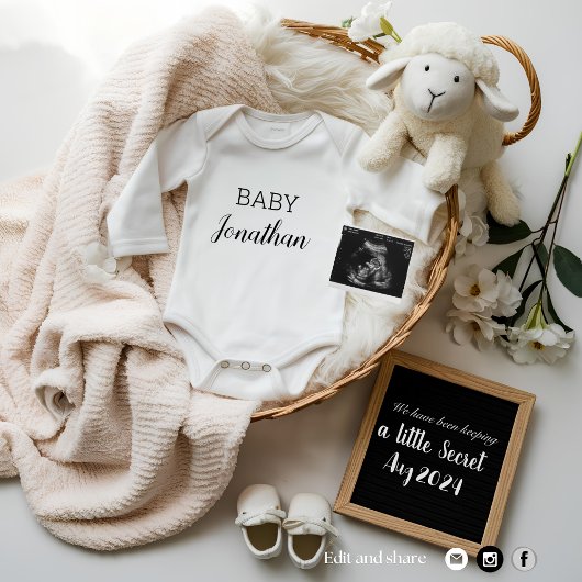 Faire-part de grossesse neutre entre les sexes