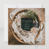 Faire-part de grossesse neutre pour boho modifiabl (Devant)