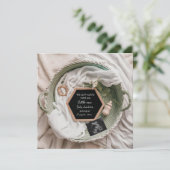 Faire-part de grossesse neutre simple (Debout devant)