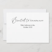 Faire-part de grossesse Nouvel An Nouvel Amour (Dos)