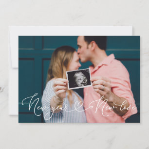 Faire-part de grossesse Nouvel An Nouvel Amour