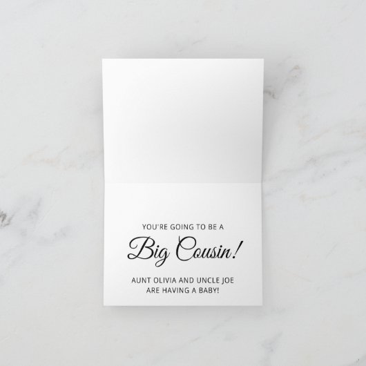 Faire-part de Grossesse personnalisée (Intérieur)