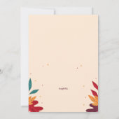 Faire-part de grossesse photo d'automne (Dos)