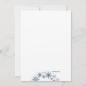 Faire-part de grossesse photo de flocon de neige (Dos)