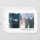 Faire-part de grossesse photo simple et élégant (Devant)