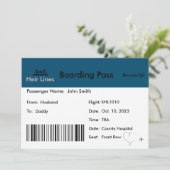 Faire-part de grossesse thème de voyage (Debout devant)