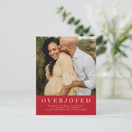 Faire-part de grossesse verticale (Debout devant)