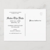 Faire-part de journal unique Fun Classic Save The (Dos)