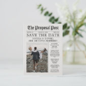 Faire-part de journal unique Fun Classic Save The (Debout devant)