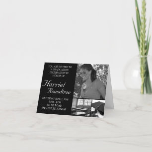 Faire-part de la carte de graduation photo personn