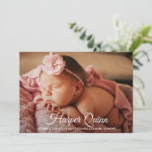 Faire-part de la carte faire-part de naissance (Debout devant)