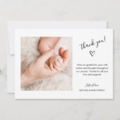 Faire-part de la carte faire-part de naissance (Dos)