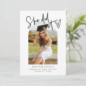 Faire-part de la fête de la photo moderne (Debout devant)