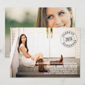 Faire-part de la fête de la remise des diplômes du (Devant / Derrière)