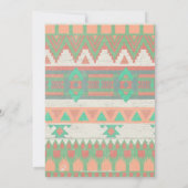 Faire-part de la fête de la tribu autochtone Aztec (Dos)