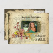 Faire-part de la fête de remise des diplômes en ph (Devant / Derrière)