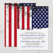 Faire-part de la fête du soldat de retour| Invitat (Devant / Derrière)