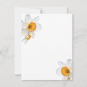 Faire-part de la jonquille du printemps (Dos)