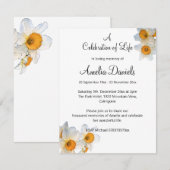 Faire-part de la jonquille du printemps (Devant / Derrière)