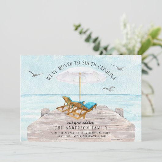 Faire-part de la mer tropicale (Debout devant)