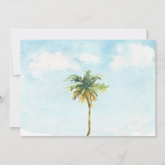 Faire-part de la mer tropicale (Dos)