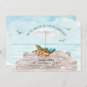 Faire-part de la mer tropicale (Devant / Derrière)