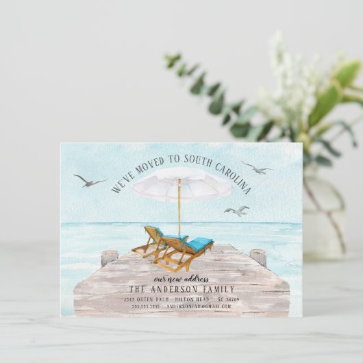 Faire-part de la mer tropicale (Debout devant)