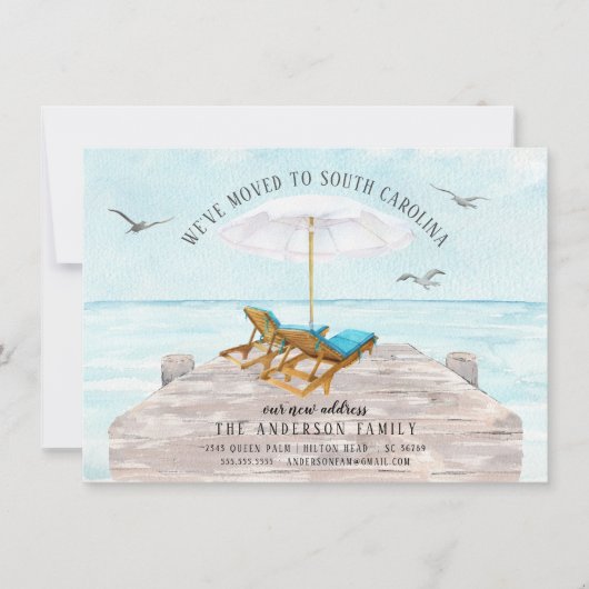 Faire-part de la mer tropicale (Devant)