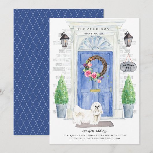 Faire-part de la porte d'entrée maltaise (Devant / Derrière)