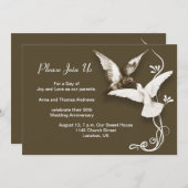 faire-part de l'anniversaire de mariage (Devant / Derrière)