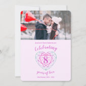 Faire-part de l'anniversaire de Tourmaline 8 ans a (Devant)