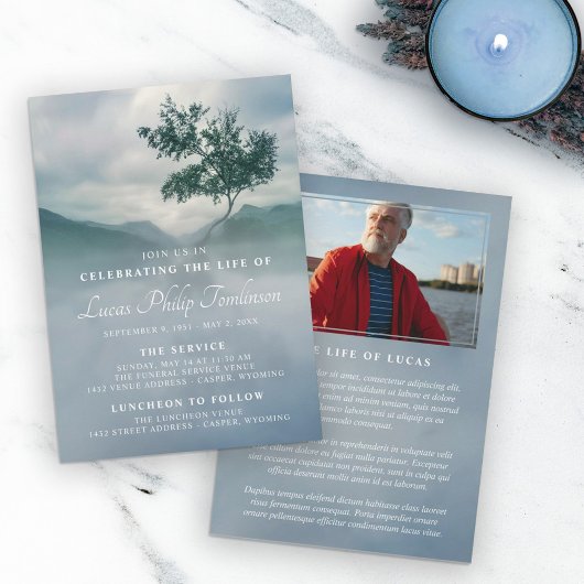 Faire-part de l'arbre paisible photo