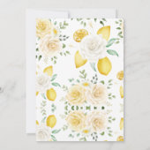 Faire-part de Lemons & Roses Save the Date (Dos)