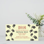 Faire-part de majuscules - Rouge (Debout devant)