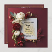 Faire-part de mariage (Devant / Derrière)